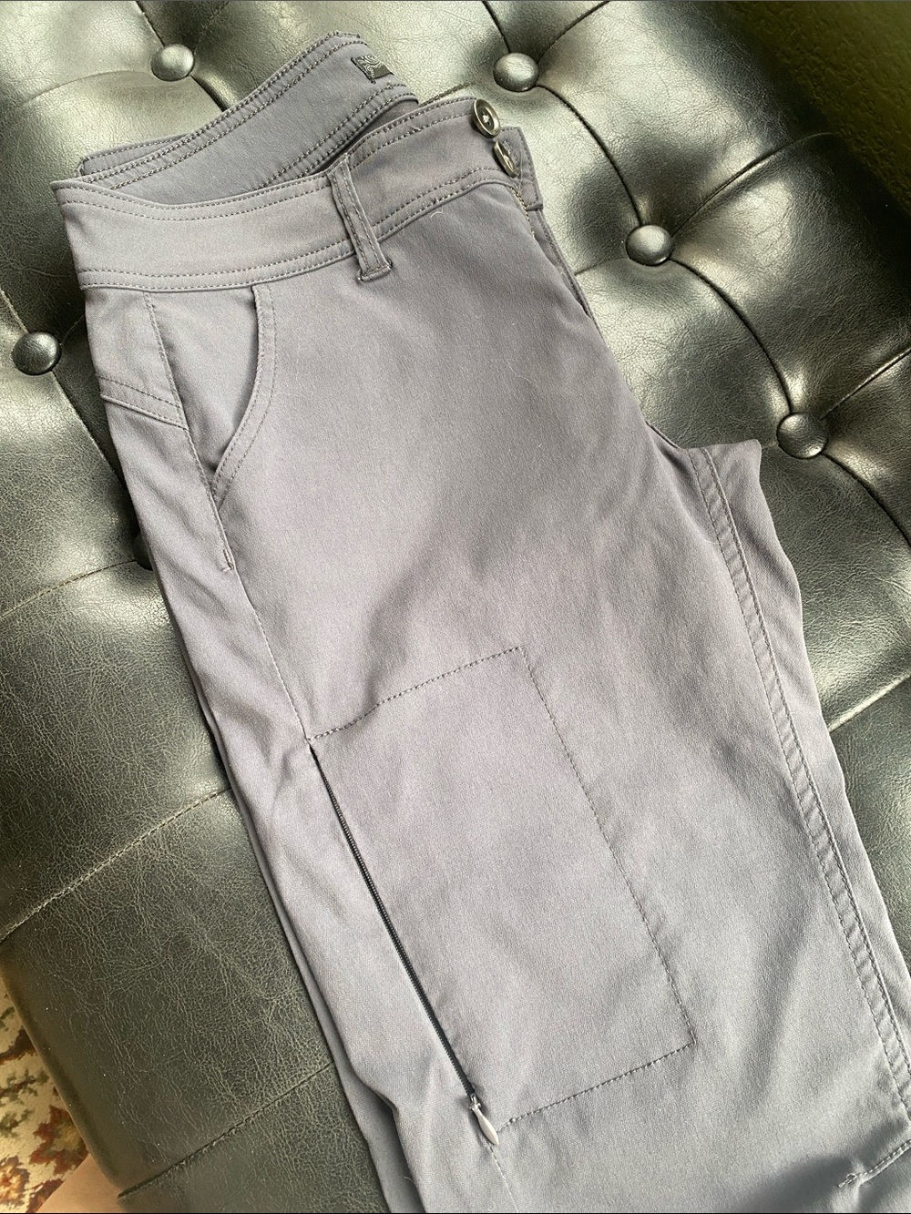 Prana Blueish Gray Stretch Pants - Low rise - 2